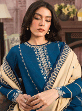 Seran Embroidered Viscose Unstitched 3 Piece Suit - SE23TD 06 SERENA